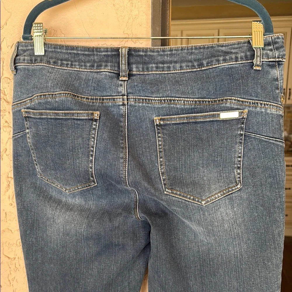 Chico's Blue Boot Cut Jeans with Classic Denim Style - Picture 4 of 9
